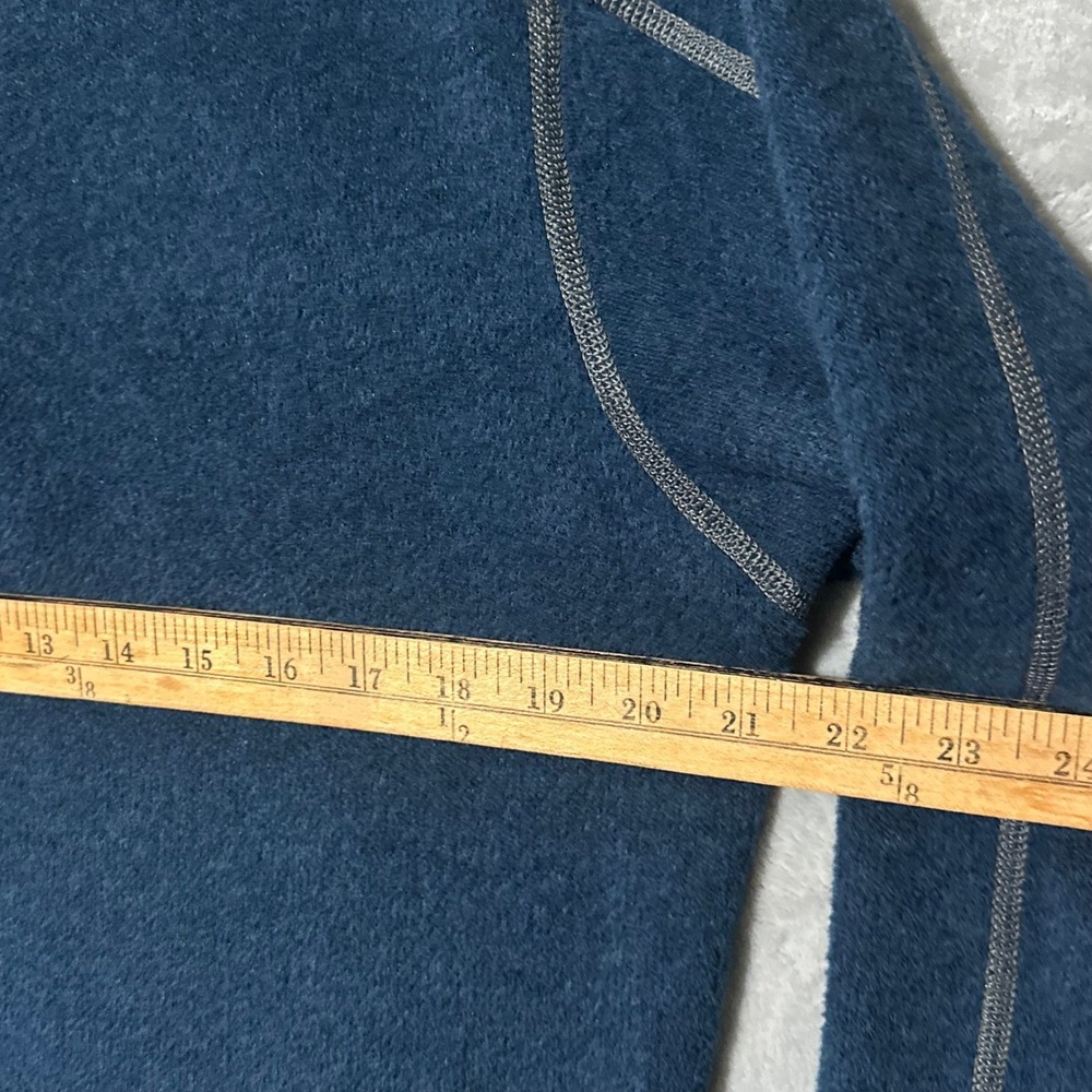 Kuhl Alfpaca Fleece Pullover Mens Medium Navy Blue Quarter Zip Sweater 108846 - Picture 10 of 15